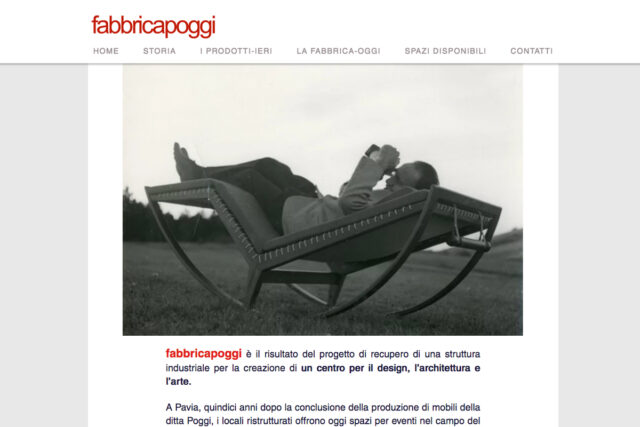 home-poggi la home page del sito fabbricapoggi