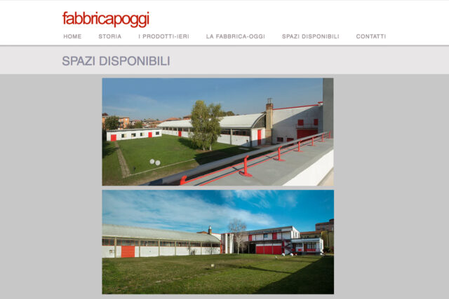 spazi disponibili la pagina del sito che mostra gli spazi disponibili per l'organizzazione di eventi